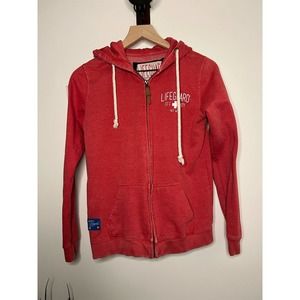 Women’s Size L LifeGuard Key West, FL Red Zip up Jacket